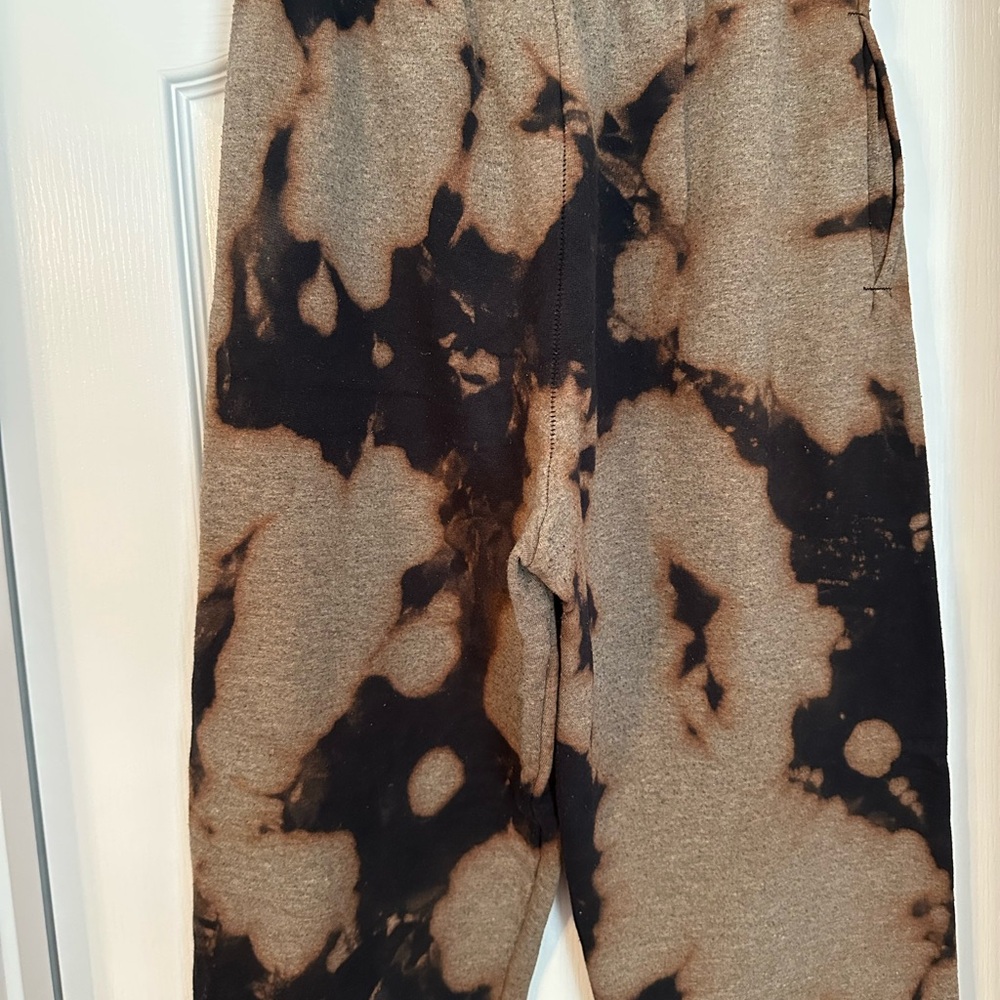 Gildan Black and Tan Tie-Dye Straight Leg Pants